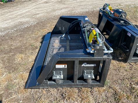 rock screening bucket for skid steer